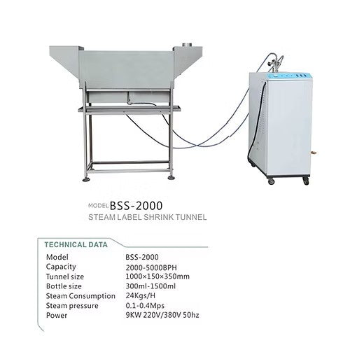 Steam Generator with Shrink Tunnel